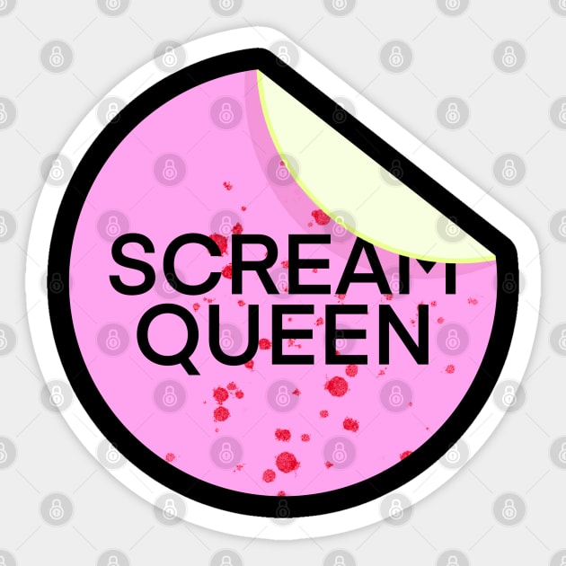 Scream Queen Sticker Sticker by Thrill of the Haunt